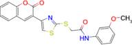 N-(3-methoxyphenyl)-2-((4-(2-oxo-2H-chromen-3-yl)thiazol-2-yl)thio)acetamide