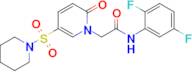 N-(2,5-difluorophenyl)-2-(2-oxo-5-(piperidin-1-ylsulfonyl)pyridin-1(2H)-yl)acetamide