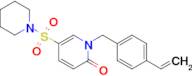 5-(Piperidin-1-ylsulfonyl)-1-(4-vinylbenzyl)pyridin-2(1H)-one