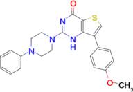 7-(4-methoxyphenyl)-2-(4-phenylpiperazin-1-yl)-1H,4H-thieno[3,2-d]pyrimidin-4-one