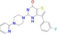 7-(3-fluorophenyl)-2-[4-(pyridin-2-yl)piperazin-1-yl]-1H,4H-thieno[3,2-d]pyrimidin-4-one