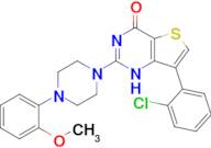 7-(2-chlorophenyl)-2-[4-(2-methoxyphenyl)piperazin-1-yl]-1H,4H-thieno[3,2-d]pyrimidin-4-one