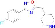 3-(4-Fluorophenyl)-5-(piperidin-4-ylmethyl)-1,2,4-oxadiazole