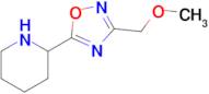3-(Methoxymethyl)-5-(piperidin-2-yl)-1,2,4-oxadiazole