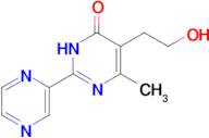 5-(2-hydroxyethyl)-6-methyl-2-(pyrazin-2-yl)-3,4-dihydropyrimidin-4-one