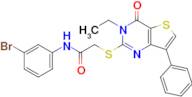 N-(3-bromophenyl)-2-((3-ethyl-4-oxo-7-phenyl-3,4-dihydrothieno[3,2-d]pyrimidin-2-yl)thio)acetamide