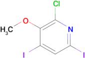 2-Chloro-4,6-diiodo-3-methoxypyridine