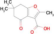 2,6,6-Trimethyl-4-oxo-4,5,6,7-tetrahydrobenzofuran-3-carboxylic acid