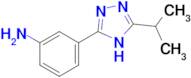 3-[5-(propan-2-yl)-4H-1,2,4-triazol-3-yl]aniline