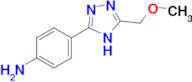 4-[5-(methoxymethyl)-4H-1,2,4-triazol-3-yl]aniline