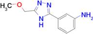 3-[5-(methoxymethyl)-4H-1,2,4-triazol-3-yl]aniline