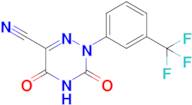 3,5-Dioxo-2-(3-(trifluoromethyl)phenyl)-2,3,4,5-tetrahydro-1,2,4-triazine-6-carbonitrile