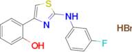 2-(2-((3-Fluorophenyl)amino)thiazol-4-yl)phenol hydrobromide