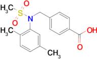 4-((N-(2,5-dimethylphenyl)methylsulfonamido)methyl)benzoic acid