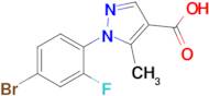 1-(4-Bromo-2-fluorophenyl)-5-methyl-1H-pyrazole-4-carboxylic acid