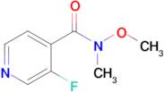 3-Fluoro-N-methoxy-N-methylisonicotinamide