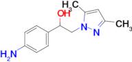 1-(4-Aminophenyl)-2-(3,5-dimethyl-1H-pyrazol-1-yl)ethan-1-ol