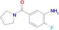 (3-Amino-4-fluorophenyl)(pyrrolidin-1-yl)methanone