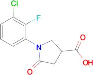 1-(3-Chloro-2-fluorophenyl)-5-oxopyrrolidine-3-carboxylic acid