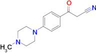 3-(4-(4-Methylpiperazin-1-yl)phenyl)-3-oxopropanenitrile