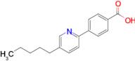 4-(5-Pentylpyridin-2-yl)benzoic acid