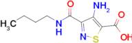 4-Amino-3-(butylcarbamoyl)isothiazole-5-carboxylic acid