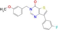 7-(3-Fluorophenyl)-3-(3-methoxybenzyl)thieno[3,2-d]pyrimidin-4(3H)-one