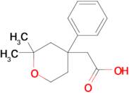 2-(2,2-Dimethyl-4-phenyltetrahydro-2H-pyran-4-yl)acetic acid