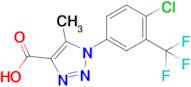 1-(4-Chloro-3-(trifluoromethyl)phenyl)-5-methyl-1H-1,2,3-triazole-4-carboxylic acid