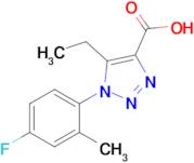 5-Ethyl-1-(4-fluoro-2-methylphenyl)-1H-1,2,3-triazole-4-carboxylic acid