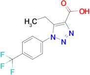 5-Ethyl-1-(4-(trifluoromethyl)phenyl)-1H-1,2,3-triazole-4-carboxylic acid