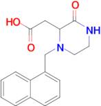 2-(1-(Naphthalen-1-ylmethyl)-3-oxopiperazin-2-yl)acetic acid