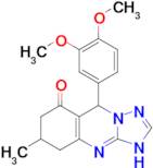 9-(3,4-dimethoxyphenyl)-6-methyl-3H,5H,6H,7H,8H,9H-[1,2,4]triazolo[3,2-b]quinazolin-8-one