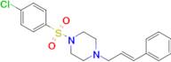 1-((4-Chlorophenyl)sulfonyl)-4-cinnamylpiperazine