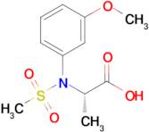 N-(3-methoxyphenyl)-N-(methylsulfonyl)-L-alanine