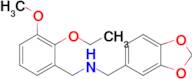 1-(Benzo[d][1,3]dioxol-5-yl)-N-(2-ethoxy-3-methoxybenzyl)methanamine