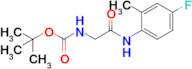 Tert-butyl (2-((4-fluoro-2-methylphenyl)amino)-2-oxoethyl)carbamate