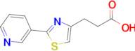 3-(2-(Pyridin-3-yl)thiazol-4-yl)propanoic acid