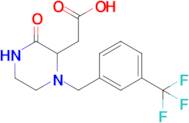 2-(3-Oxo-1-(3-(trifluoromethyl)benzyl)piperazin-2-yl)acetic acid