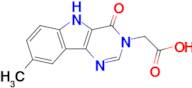 2-(8-Methyl-4-oxo-4,5-dihydro-3H-pyrimido[5,4-b]indol-3-yl)acetic acid