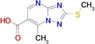 7-Methyl-2-(methylthio)-[1,2,4]triazolo[1,5-a]pyrimidine-6-carboxylic acid