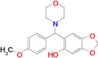 6-((4-Methoxyphenyl)(morpholino)methyl)benzo[d][1,3]dioxol-5-ol