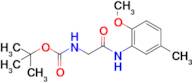 Tert-butyl (2-((2-methoxy-5-methylphenyl)amino)-2-oxoethyl)carbamate