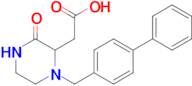 2-(1-([1,1'-Biphenyl]-4-ylmethyl)-3-oxopiperazin-2-yl)acetic acid