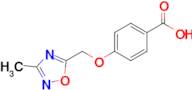 4-((3-Methyl-1,2,4-oxadiazol-5-yl)methoxy)benzoic acid