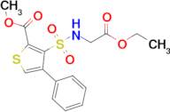 Methyl 3-(N-(2-ethoxy-2-oxoethyl)sulfamoyl)-4-phenylthiophene-2-carboxylate