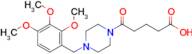 5-Oxo-5-(4-(2,3,4-trimethoxybenzyl)piperazin-1-yl)pentanoic acid