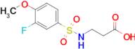 3-((3-Fluoro-4-methoxyphenyl)sulfonamido)propanoic acid