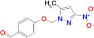 4-((5-Methyl-3-nitro-1H-pyrazol-1-yl)methoxy)benzaldehyde