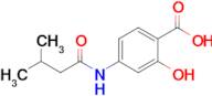 2-Hydroxy-4-(3-methylbutanamido)benzoic acid